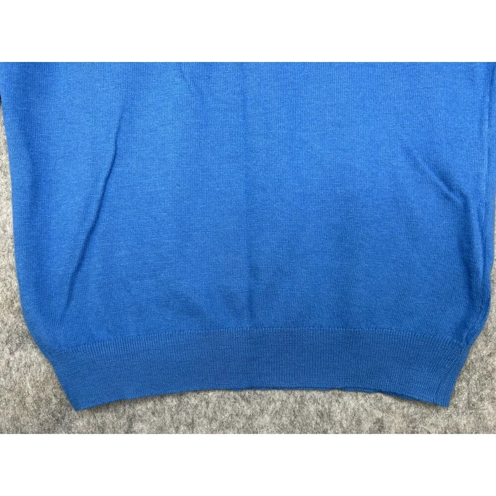 Vtg Honda Blue V-Neck Wool Long Sleeve Men’s Sweater XL